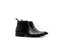 Zipper Chelsea Black Boots