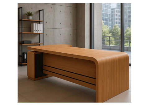 7 Elegant Features of Premium Curved Executive Office Desk for Success - 2/2