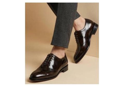 Premium Whole Cut Punch Patina Shoes - 3/3