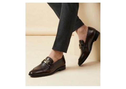 Premium V Mild Patina Brown Shoes - 2/3