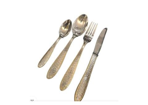 24-Pc Gold Cutlery Set - 2/2