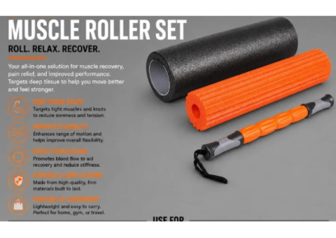 9-in-1 Yoga Roller Fitness Foam Roller for Deep Relief - 2/3