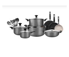 19 Pcs Nonstick Jumbo Gift Pack | Apron & Gloves Free