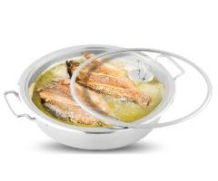 Alpha Stainless Steel Flat Karahi |