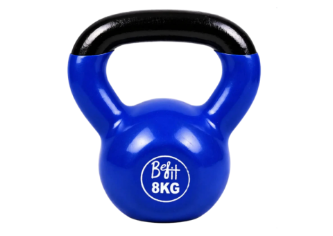 8 Premium Vinyl Coated Kettlebell 2KG-20KG for Fitness
