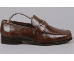 7 Premium Classic Leather Sole Loafers – Brown