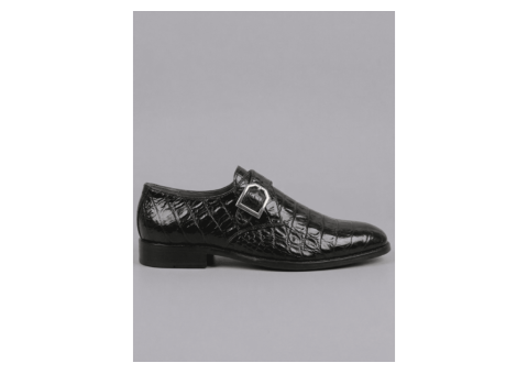7 Elegant Leather Sole Slip-Ons – Black for Men - 2/2