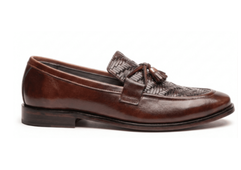7 Elegant Leather Sole Slip-Ons – Brown for Men