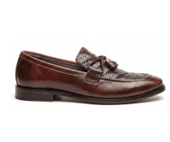 7 Elegant Leather Sole Slip-Ons – Brown for Men