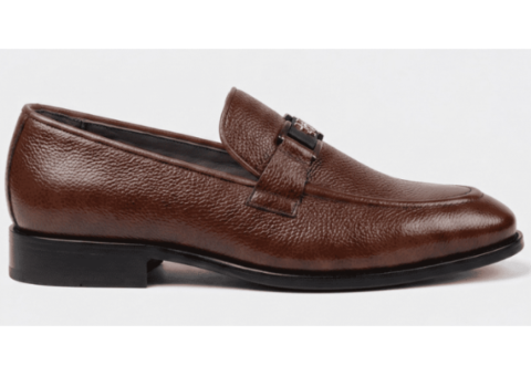 7 Refined Leather Sole Shoes – Mehroon for Elegant Style