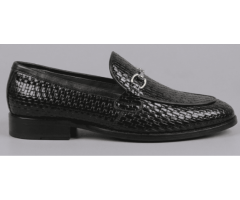 7 Signature Leather Sole Loafers – Black Premium Style