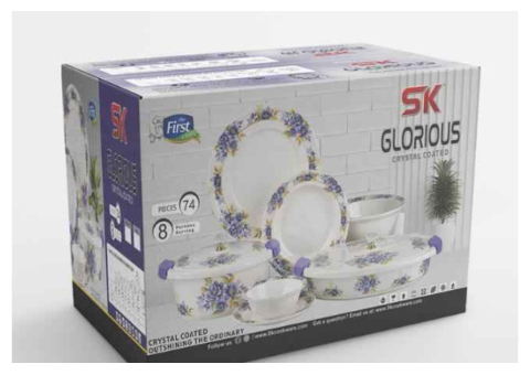 7 Luxurious Features of SK Glorious 74 Piece Dinnerware Set - 3/3