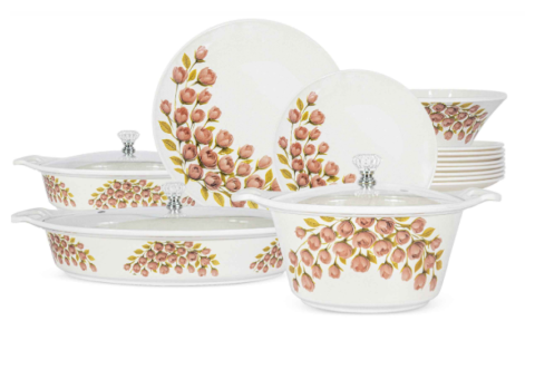 7 Elegant Features of SK Rawayat Glass Top Dinner Set - 1/3