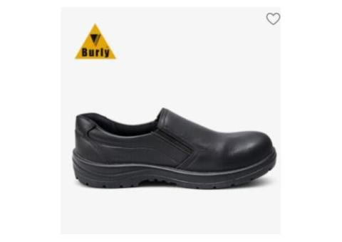 Safety Shoes Slip On 106 Black Burly