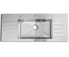 Titanium Sink Single Bowl Double Tray RT16 (20" × 48")