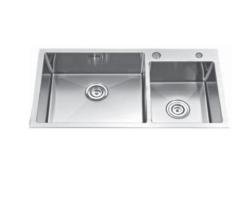 Top Mount Double Bowl Sink 23HM (17" × 31")