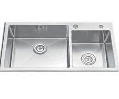 Top Mount Double Bowl Sink 25HM (18" × 32.5")