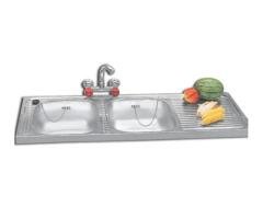 Rashad Export End Double Bowl Single Tray Sink