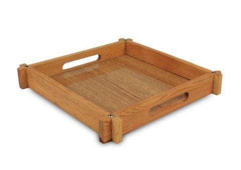 Wooden Serving Tray – Square Shape Antique Design (Large) - 2/2