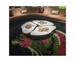 Luxury Python-Patterned Nesting Coffee Table