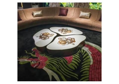 Luxury Python-Patterned Nesting Coffee Table - 2/2