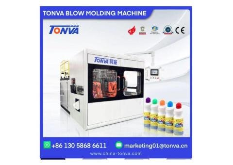 Plastic painting pen brush bottles 3 cavities hybrid blow molding machine - 2/2
