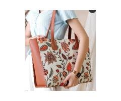 Gul-Bahar Floral Tote Afroz - GFT002