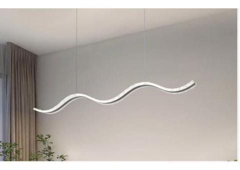 Wave Crystal Long Rhythm Pendant Light