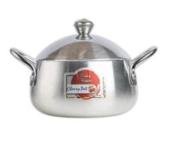 Crystal Belly Metal Finish Casserole Sizes for Better Cooking