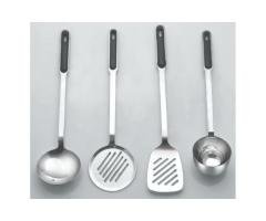 Stainless Steel Cooking Spoons Set – 4 Pieces