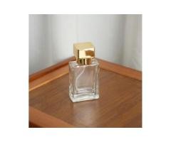 MUB Empty 30ml & 50ml Clear Flat Square Spray Perfume Bottle