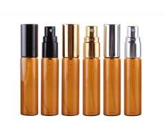 MUB Empty 5ml & 10ml Screw Amber Glass Perfume Bottle