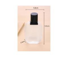 MUB 30ml Flat Round Frosted Glass Perfume Bottle