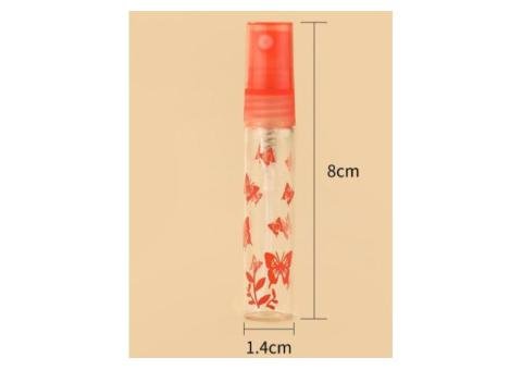 MUB 5ml Fashion Mini Glass Spray Perfume Bottle with Butterfly Atomizer
