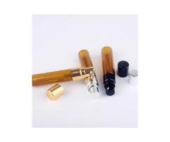 3ml & 5ml Amber Glass Perfume Sample Bottle with Aluminum Spray Pump