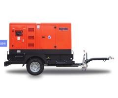 Mobile trailer diesel generator set
