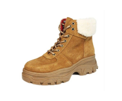 Elegant Cow Suede Leather Stylish Winter Boots Women