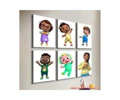 Nursery Rhyme Friends Wall Art – 6 Panel