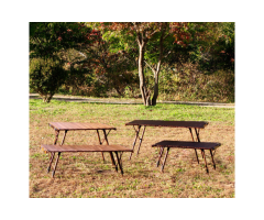 Wood Roll Table 120 for Spacious Outdoor Dining
