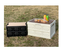 Multi Folding Box + Wood Top for Outdoor Convenience