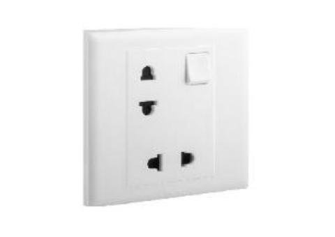 2 PIN SOCKET DOUBLE SWITCHED 10A EURO US - 2/2