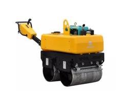 Walk-behind double steel wheel roller