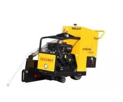 Self-cleaning floor cutting machine