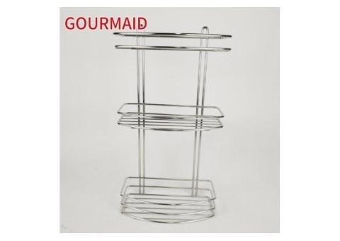 Three-Tier Stainless Steel Rectangle Shower Caddy - 2/2