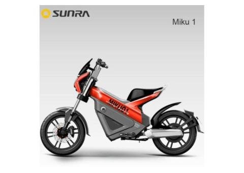 MIKU 1 Orange Sport Electric Scooter Bike with Pedals for Adults