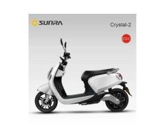 CRYSTAL-2 Grey Electric Moped 2-Seater for Adults