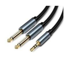 3.5mm to Dual 6.35mm Audio Cable