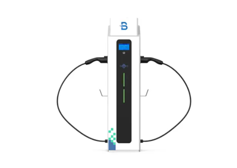 44kW Floor-Mounted Dual Cable AC EV Charger - 1/3