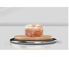 Himalayan Pink Salt Candle Holder — Double Tealight (2 Holes)