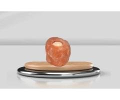 Himalayan Pink Salt Candle Holder — Single Tealight (1 Hole)